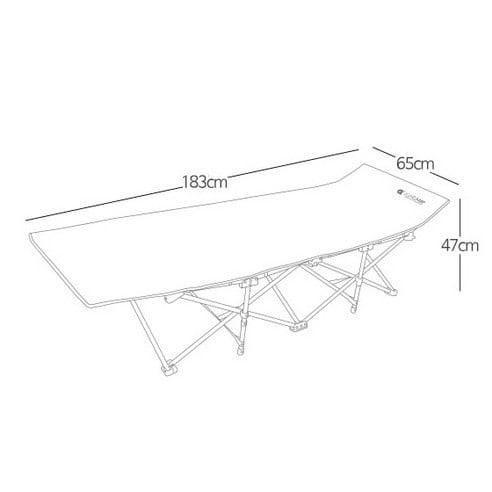 Кровать походная 183/65, синяя Кровать походная 183/65, синяя