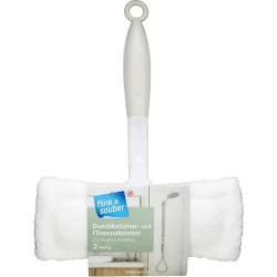 Щетка для уборки Flink & Sauber, 15 см, полиэстер, белая, 1 шт Щетка для уборки Flink & Sauber, 15 см, полиэстер, белая, 1 шт