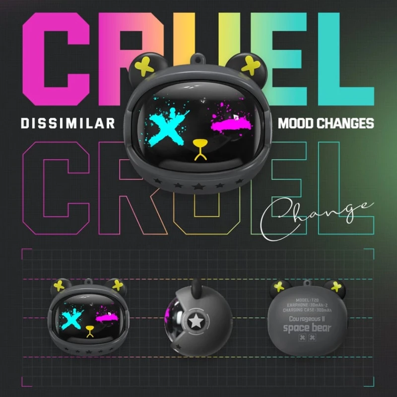 Беспроводная игровая гарнитура Onikuma T20 mini Black Беспроводная игровая гарнитура Onikuma T20 mini Black