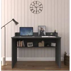 Письменный стол Asra-2, темно-серый, 60x120x75/85см Письменный стол Asra-2, темно-серый, 60x120x75/85см