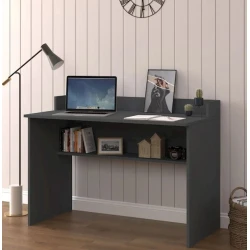 Письменный стол Asra-2, темно-серый, 60x120x75/85см Письменный стол Asra-2, темно-серый, 60x120x75/85см