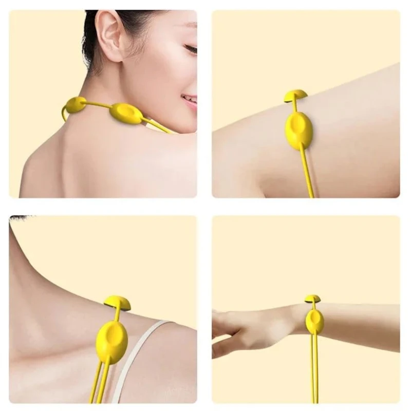 Массажер для шеи Mini Portable Smart Hanging Neck Massager Electric Ems Tens