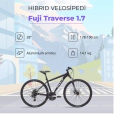 Hibrid velosiped Fuji Traverse 1.7, Size: M/L, 20.5