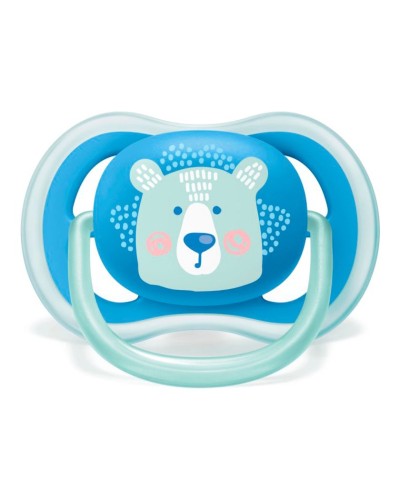 Əmziklər dəsti Philips AVENT Ultra Air SCF085/03, ortodontik, 6-18 ay, silikon, 2 əd, futlyar ilə, mavi