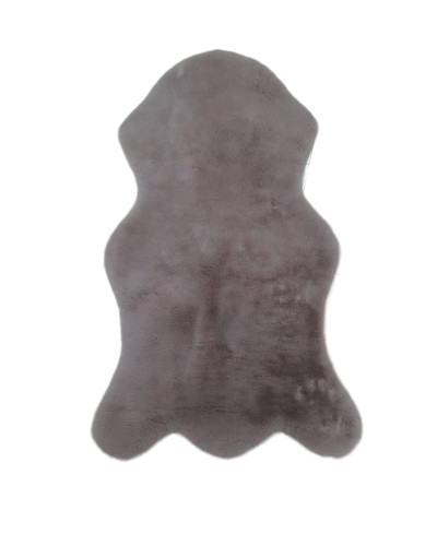 Çarpayı yanı xalça 0003, təbii, 80х150, dovşan dərisi, qəhvəyi