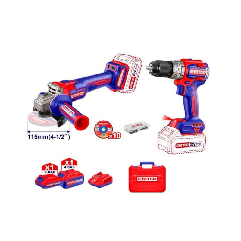 Набор электроинструментов Emtop ECKL20273 Набор электроинструментов Emtop ECKL20273