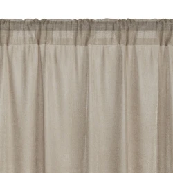 Штора JYSK Aga, 140x300 см, полиэстер/лен, хаки