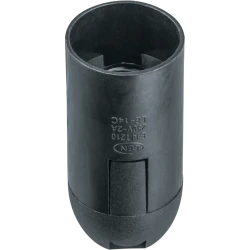 Патрон электрический Navigator NLH-PL-E14-BL, Пластик, Черный