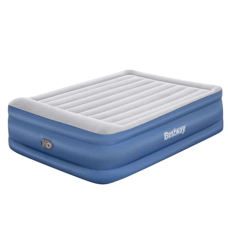 Надувной матрас Bestway TriTech, белый/голубой, 203x152x56 см Надувной матрас Bestway TriTech, белый/голубой, 203x152x56 см