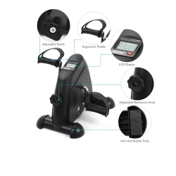 Портативный велотренажер Kuubee, механический, с цифровым дисплеем Портативный велотренажер Kuubee, механический, с цифровым дисплеем