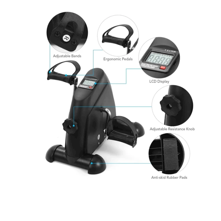 Портативный велотренажер Kuubee, механический, с цифровым дисплеем Портативный велотренажер Kuubee, механический, с цифровым дисплеем