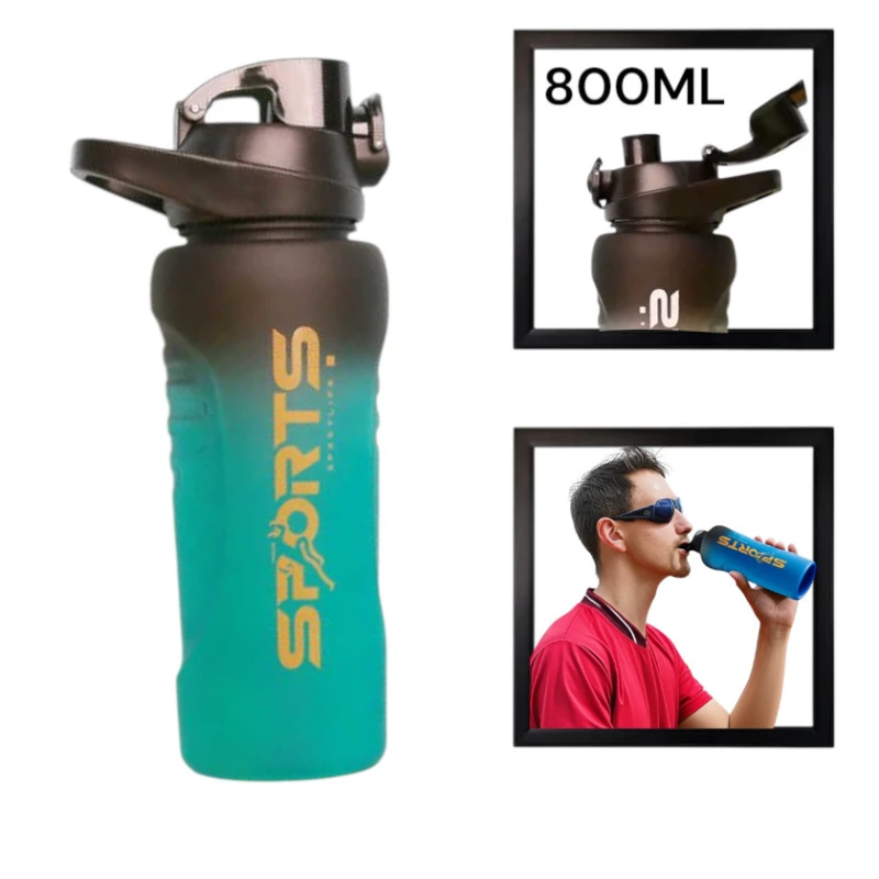 Спортивная бутылка Gymnic 1229119, разноцветный, пластик, 800 мл Спортивная бутылка Gymnic 1229119, разноцветный, пластик, 800 мл