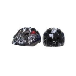 Шлем защитный Nextreme GRG-036 MOTOR CLUB, для детей, черный с принтом, S (от 52 до 55)