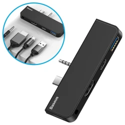 USB HUB Baseus Multifunctional for Surface Go CAHUB-FT01, Qara USB HUB Baseus Multifunctional for Surface Go CAHUB-FT01, Qara