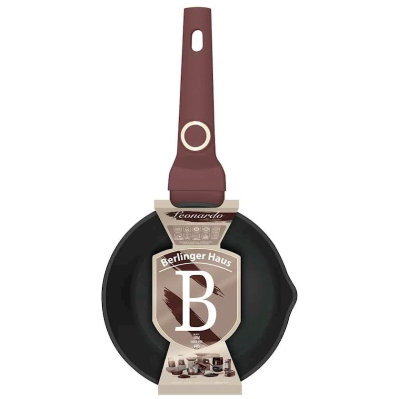 Ковш Berlinger Haus Leonardo BH-8027, 16 см, 1.2 л, алюминий/бакелит, бордовый