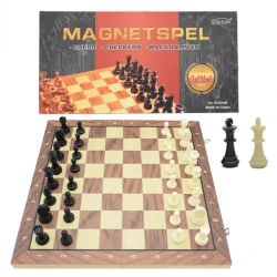 Шахматы + шашки + нарды (3 в 1) WS0532, дерево/магнит, 33x33 см
