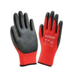 Рабочие перчатки Emaf Safety A100, нитрил, красный/черный, 32 г Рабочие перчатки Emaf Safety A100, нитрил, красный/черный, 32 г