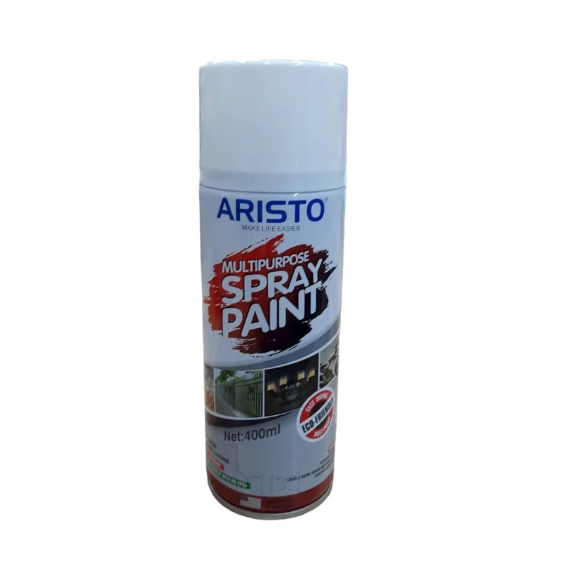 Аэрозольная краска Aristo Spray Paint Gloss White, 400 мл, белая Аэрозольная краска Aristo Spray Paint Gloss White, 400 мл, белая