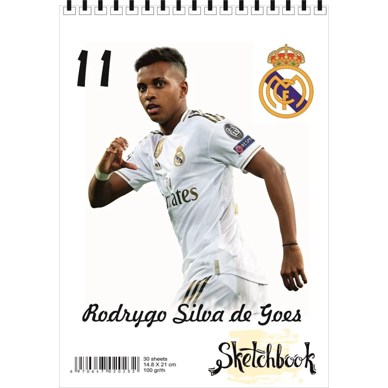 Блокнот Sketchbook Rodrygo Silva, A5, 30 листов Блокнот Sketchbook Rodrygo Silva, A5, 30 листов