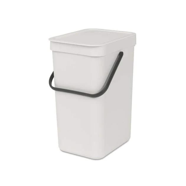 Мусорное ведро Brabantia Sort & Go, 35.1x24.9x20 см, пластик, 12 л, белое