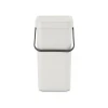 Мусорное ведро Brabantia Sort & Go, 35.1x24.9x20 см, пластик, 12 л, белое