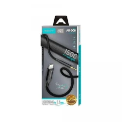 Аудио кабель Ansty Au-008 Lightning to Mini Jack 3.5мм, 1.5 м