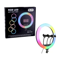 Лампа кольцевая RGB LED MJ45