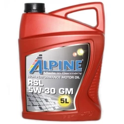 Sintetik motor yağı Alpine RSL 5W-30 GM, 5 l