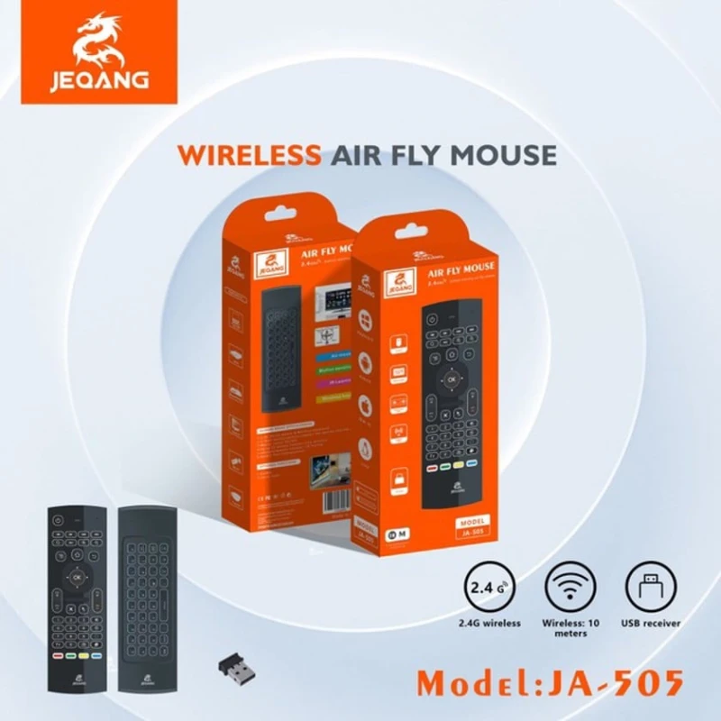 Пульт дистанционного управления Jeqang JA-505, с клавиатурой, Black Пульт дистанционного управления Jeqang JA-505, с клавиатурой, Black