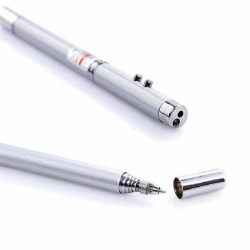 Ручка + лазерная указка для проектора 21CFR 2021108, радиус 200 м, металл Ручка + лазерная указка для проектора 21CFR 2021108, радиус 200 м, металл