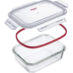 Контейнер Westmark, 640 мл, 17.5х13х6.7 см, стекло, прозрачный