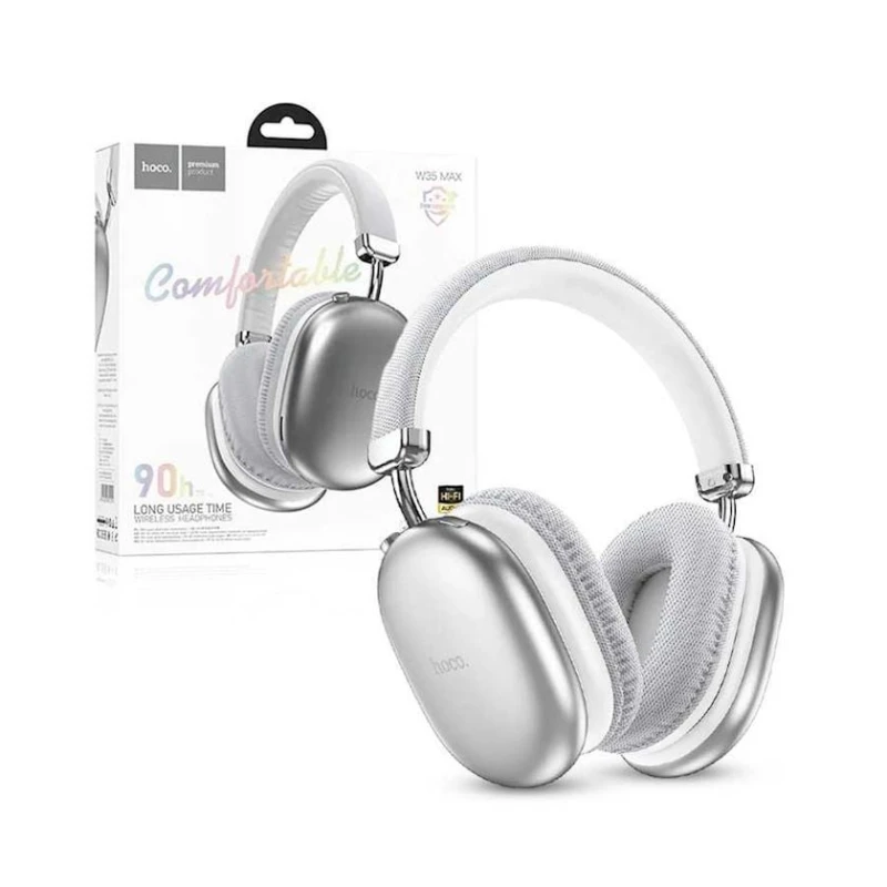 Беспроводные наушники Hoco W35 Max Silver Беспроводные наушники Hoco W35 Max Silver