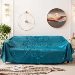 Накидка на диван ZZ-ZZ-0192, 180x220 см, бирюзовая