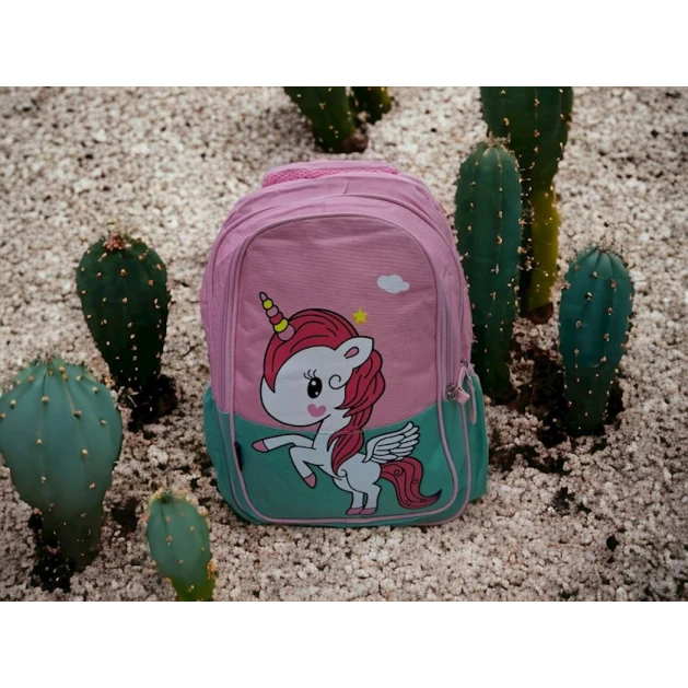 Məktəbli bel çantası UU-SS-004, poliester, çəhrayı