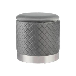 Пуфик 33, ткань, серый, 40x35x35 см Пуфик 33, ткань, серый, 40x35x35 см