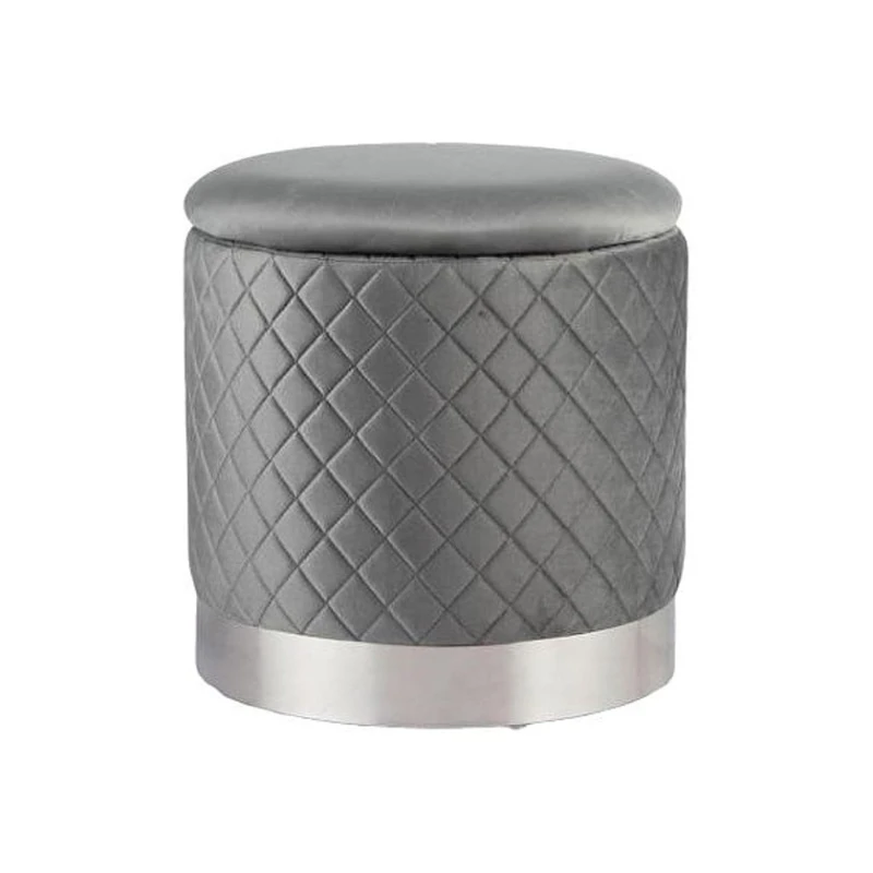 Пуфик 33, ткань, серый, 40x35x35 см Пуфик 33, ткань, серый, 40x35x35 см