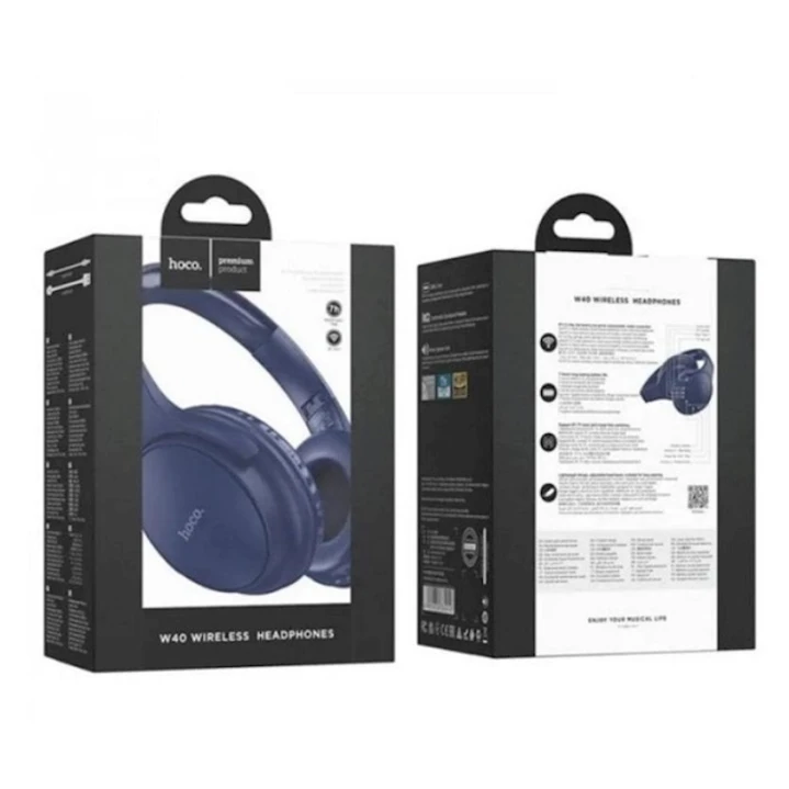 Беспроводные наушники Hoco W40 Blue