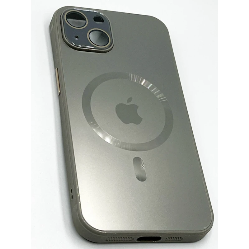 Çexol Apple iPhone 14 üçün with MagSafe Silver Grey