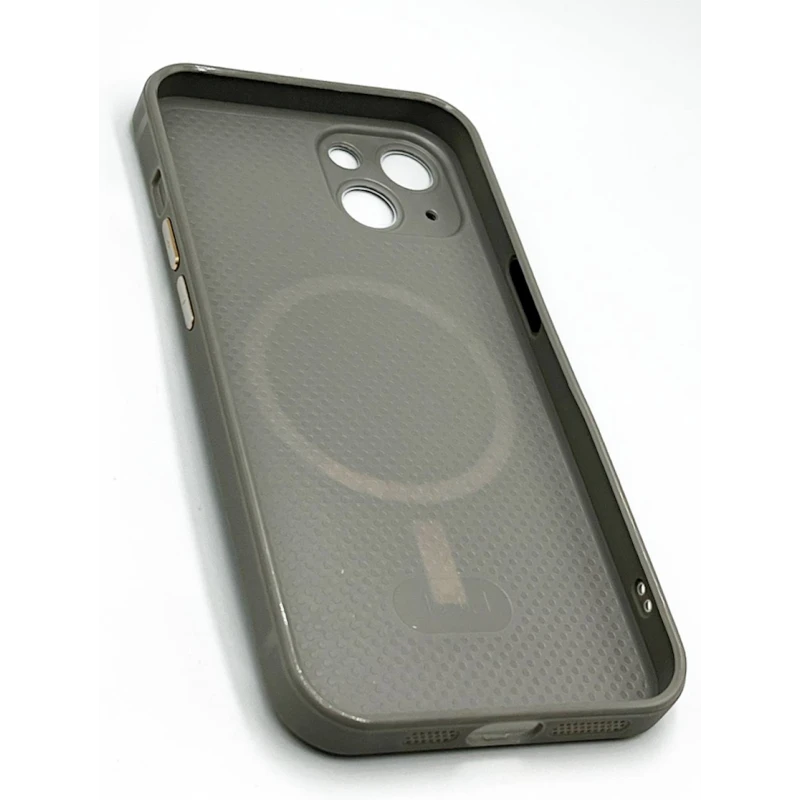 Çexol Apple iPhone 14 üçün with MagSafe Silver Grey