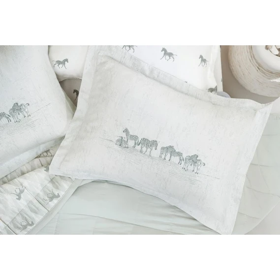 Örtük və yastıq üzü dəsti Yataş Edwin, örtük 170x230 sm, mələfə 100x200 sm, yastıq üzü 50x70 sm, birnəfərlik, pambıq/poliester, Adaçayı