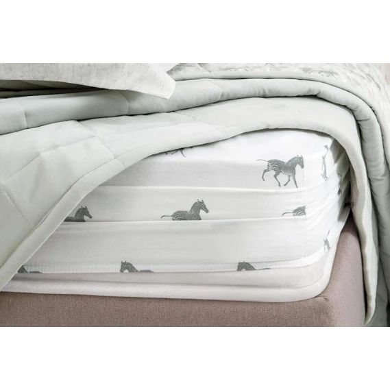 Örtük və yastıq üzü dəsti Yataş Edwin, örtük 170x230 sm, mələfə 100x200 sm, yastıq üzü 50x70 sm, birnəfərlik, pambıq/poliester, Adaçayı