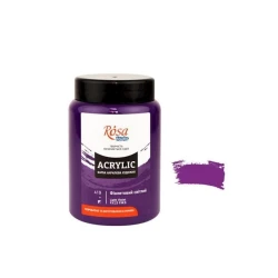 Акриловая краска художественная Rosa Studio 419, фиолетовый светлый, 400 мл