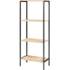 Стеллаж Mio Tesoro Joy Loft, ЛДСП/металл, черный/бежевый, 60x34x150 см Стеллаж Mio Tesoro Joy Loft, ЛДСП/металл, черный/бежевый, 60x34x150 см