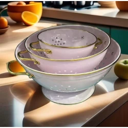 Süzgəc dəsti 15222367, çəhrayı, 16/22/28 sm