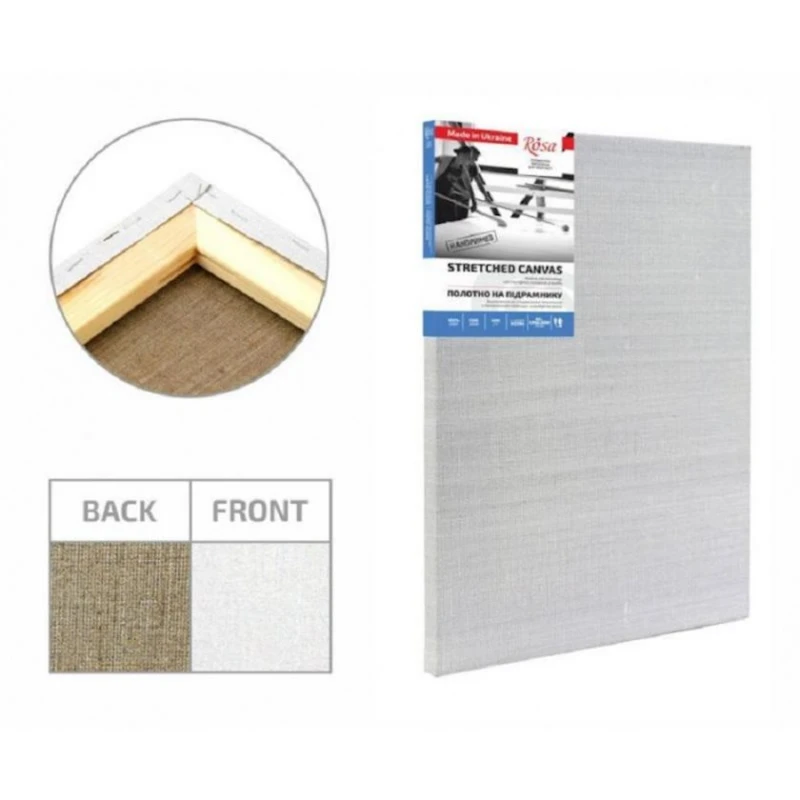 Холст на подрамнике Rosa, лен, среднее зерно, масляный грунт, 150х170 Холст на подрамнике Rosa, лен, среднее зерно, масляный грунт, 150х170