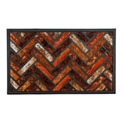 Коврик придверный Lako Portacolor Vintage, 45x75 см, полипропилен, красный/черный