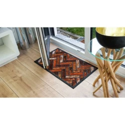 Коврик придверный Lako Portacolor Vintage, 45x75 см, полипропилен, красный/черный