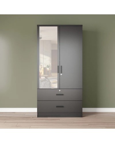 Şkaf Art Mebel Art-80-37, boz, 210х80х50 sm