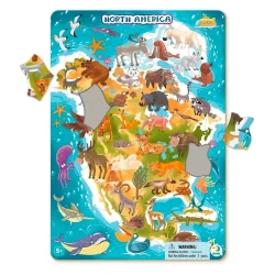 Пазл с рамкой DoDo Северная Америка 53 элемента