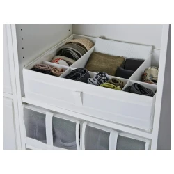 Ящик с отделениями IKEA SKUBB 44x34x11 см, белый